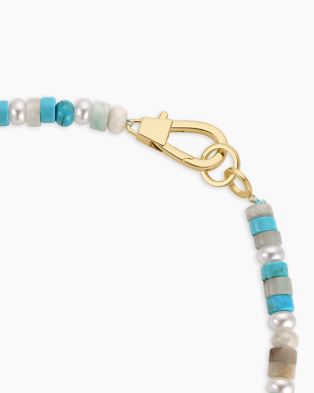Harbor Statement Necklace || option::18k Gold Plated, Turquoise