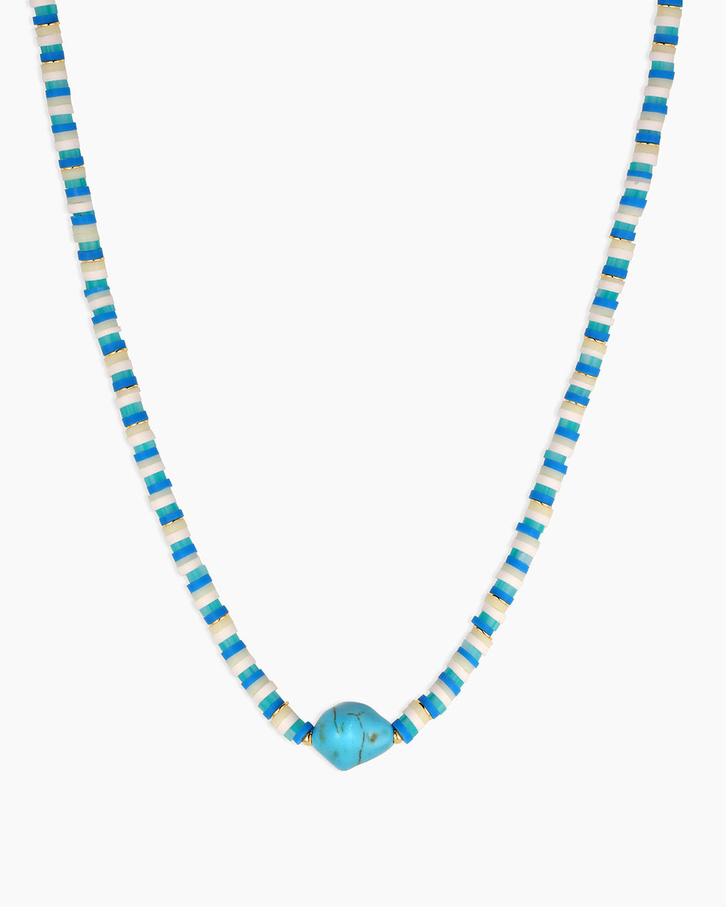 Harbor Turquoise Necklace || option::18K Gold Plated