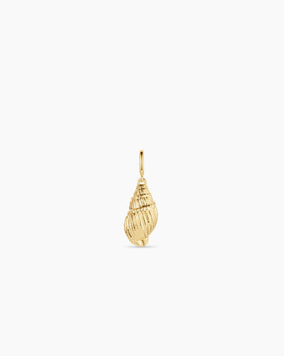 Gold Tulip Shell Parker Charm