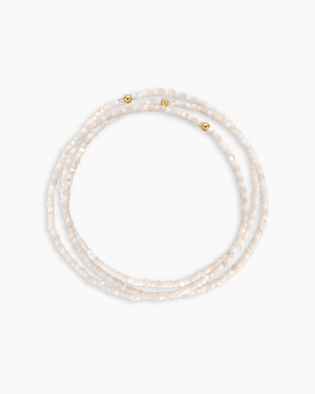 Harbor Bracelet Set || option::18k Gold Plated, Mother of Pearl
