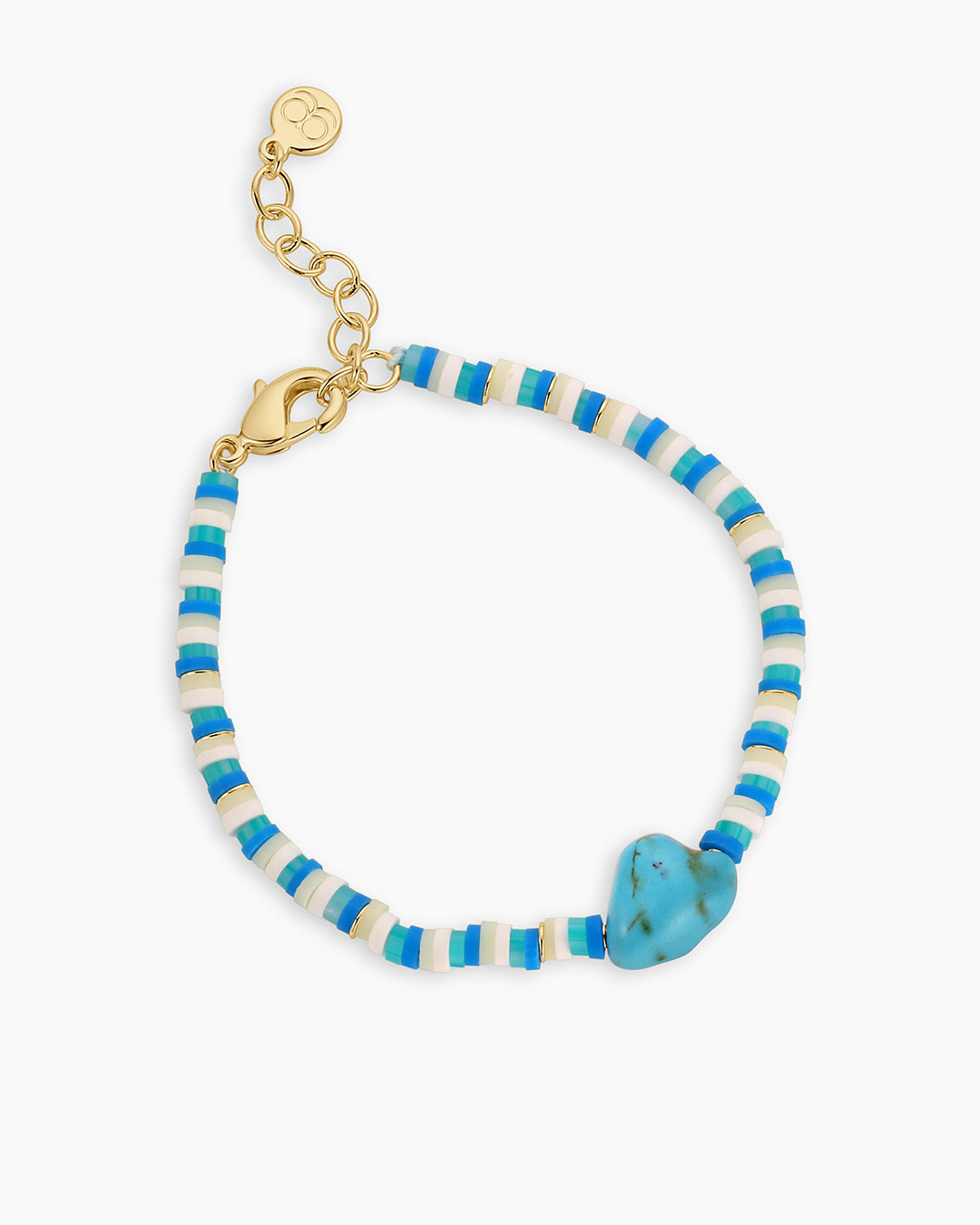 Harbor Turquoise Bracelet || option::18k Gold Plated