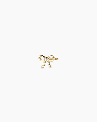 Diamond Put a Bow on it Single Stud