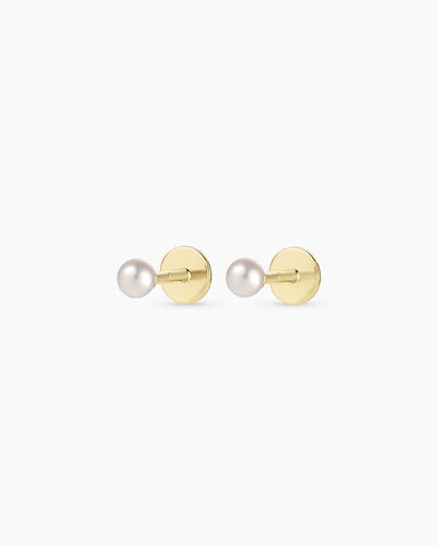 Pearl Flat Back Studs