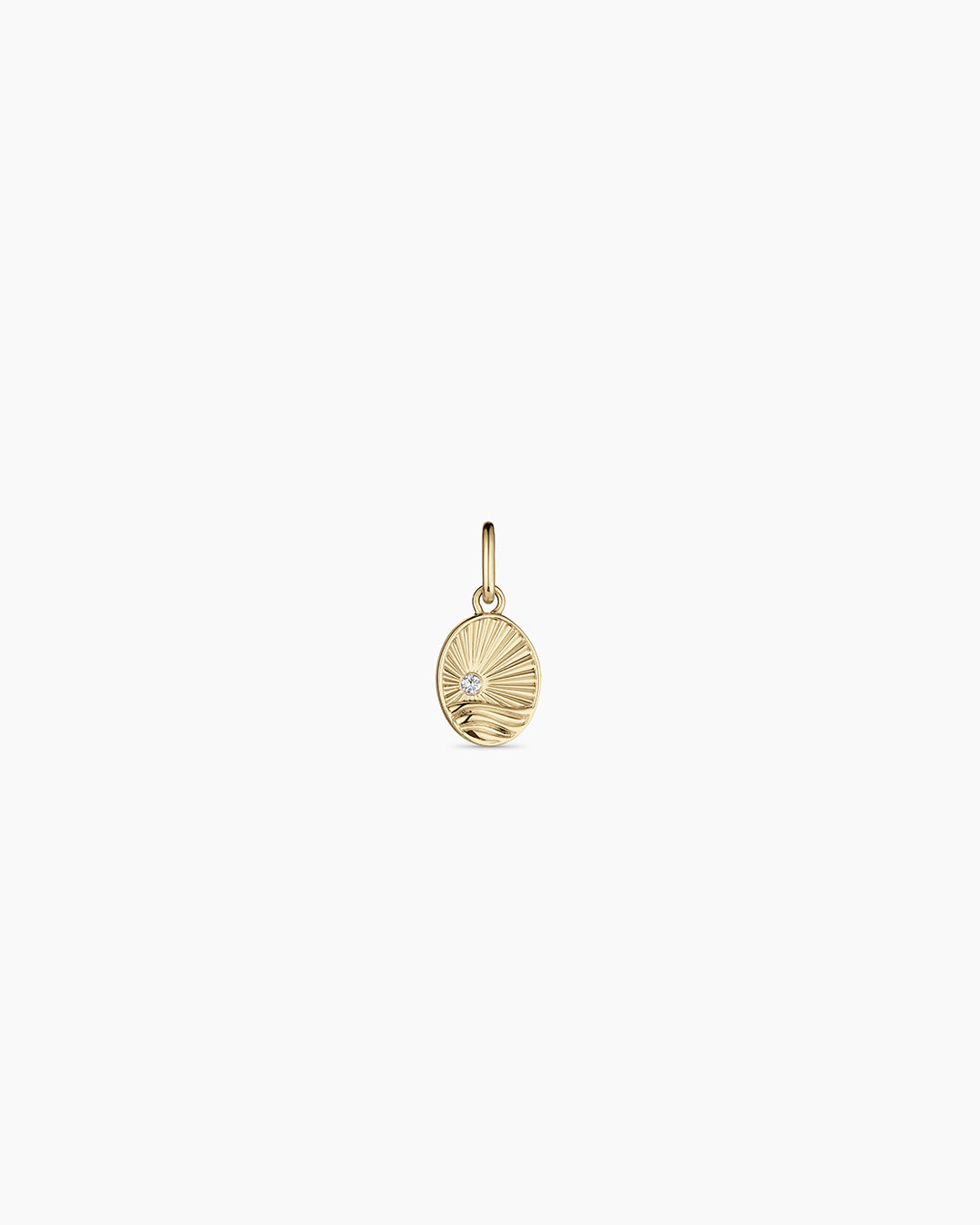 Diamond Beach Charm || option::14k Solid Gold 