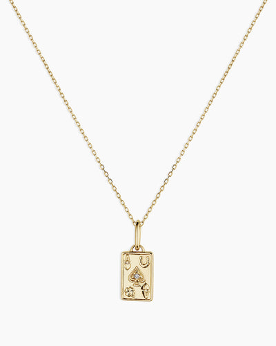 Diamond Ace Charm Necklace