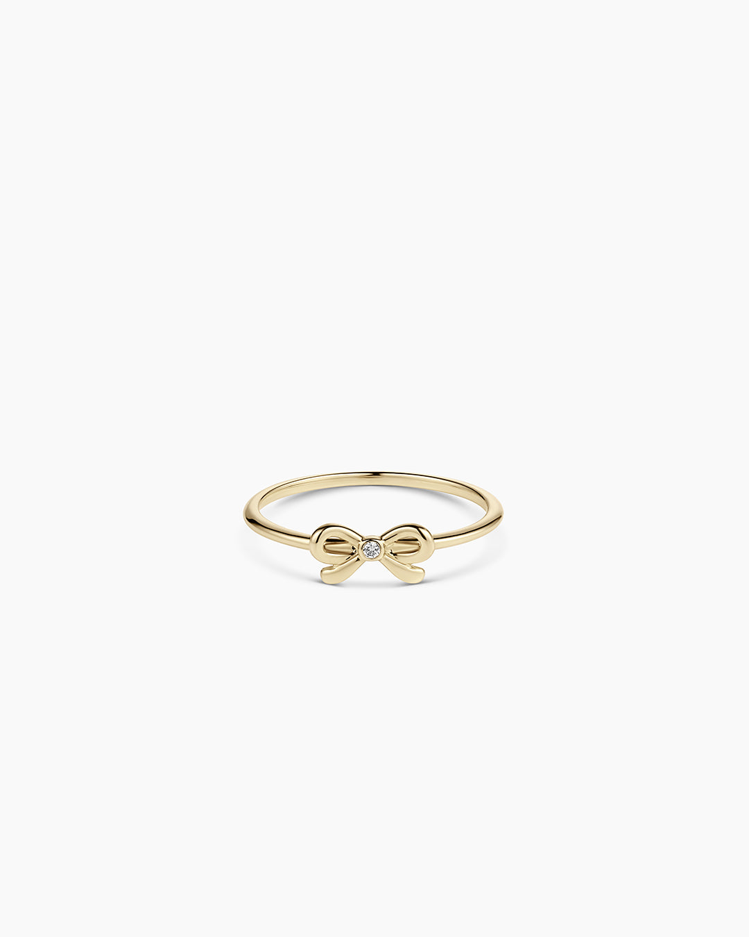 Diamond Put a Bow on it Ring || option::14k Solid Gold
