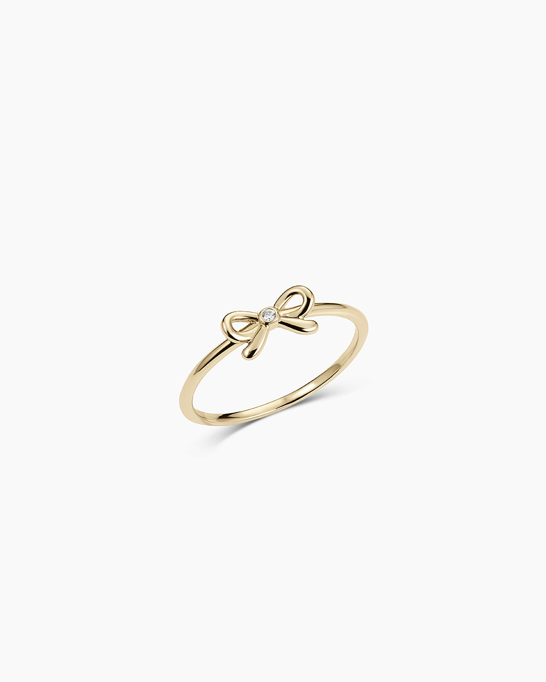 Diamond Put a Bow on it Ring || option::14k Solid Gold