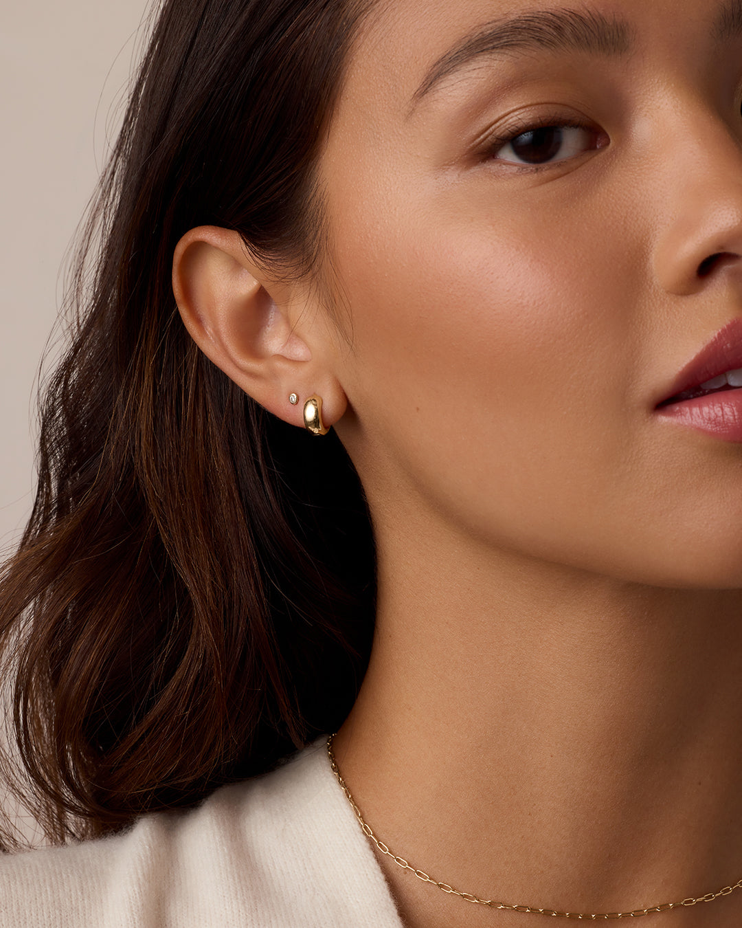 Paseo Wrap Huggies || option::18k Gold Plated