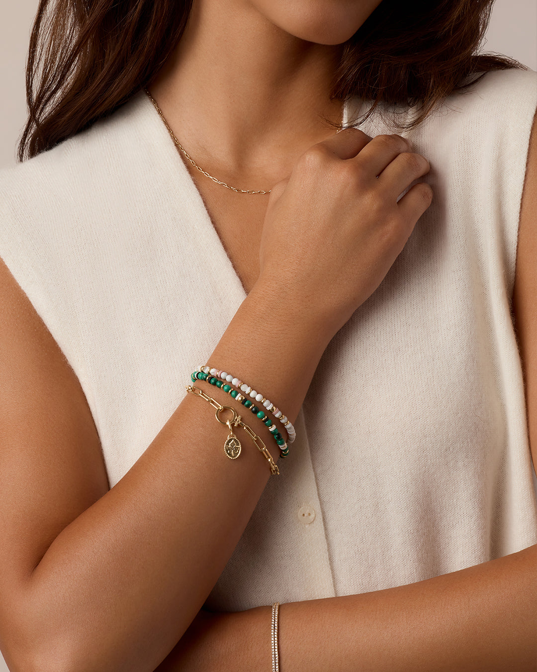 Ivy Parker Charm || option::18k Gold Plated