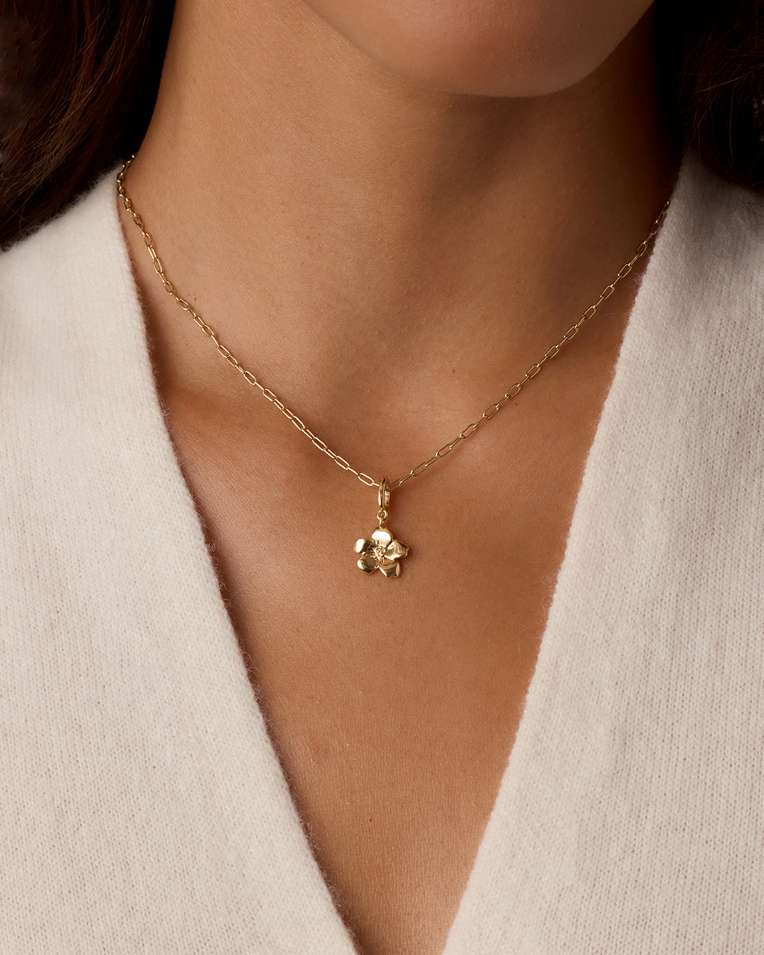 Forget Me Not Parker Charm || option::18k Gold Plated