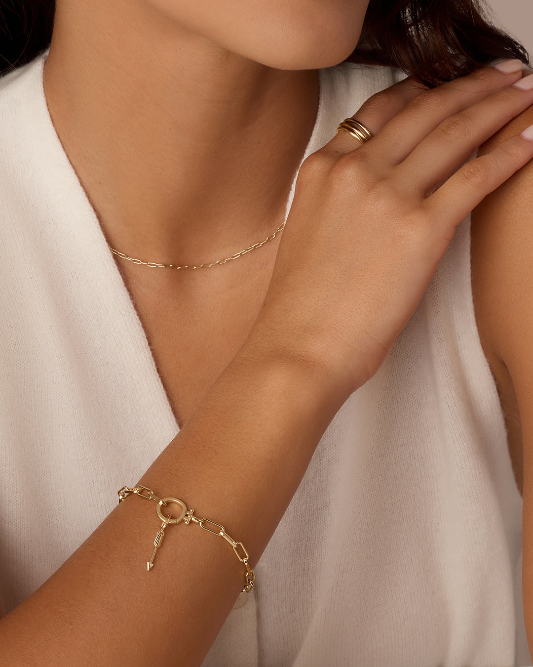 Arrow Parker Charm || option::18k Gold Plated