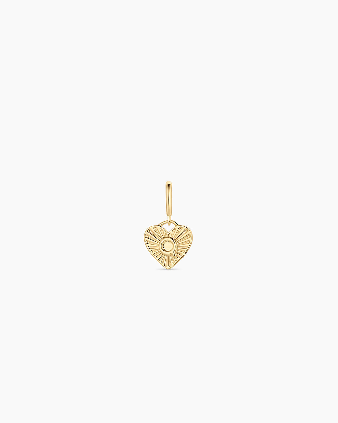 Vintage Heart Alphabet Parker Charm - Q || option::18k Gold Plated, Q