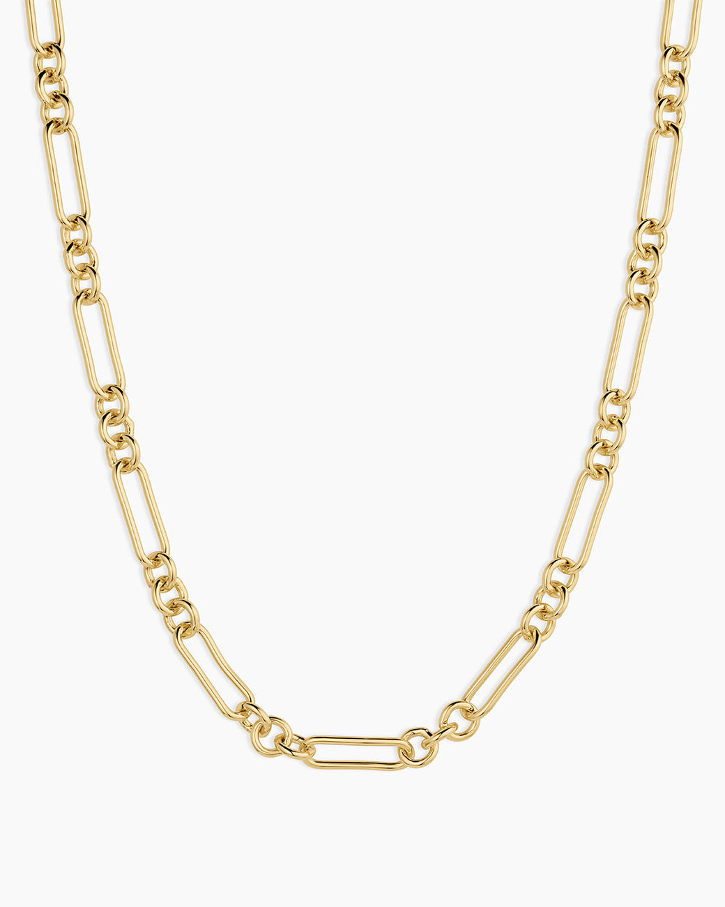 Reed Link Necklace || option::18k Gold Plated