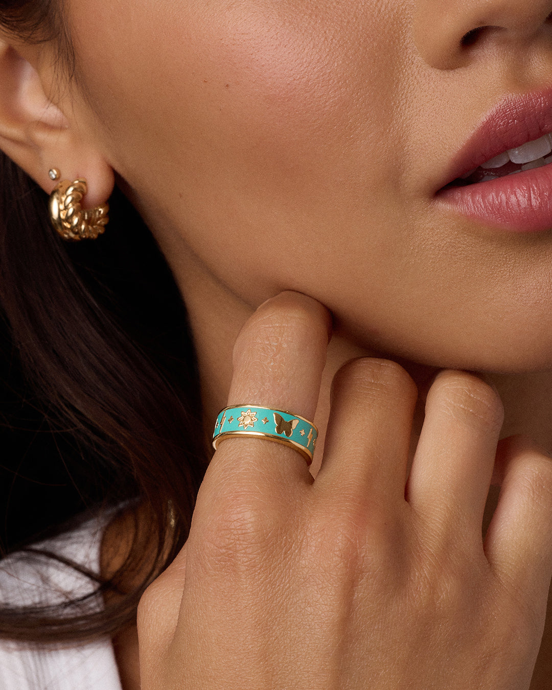 Lightning Strikes Ring || option::18k Gold Plated