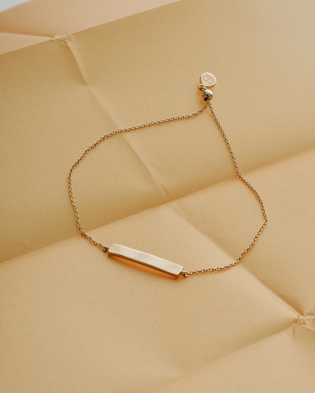 gold plated engravable bracelet