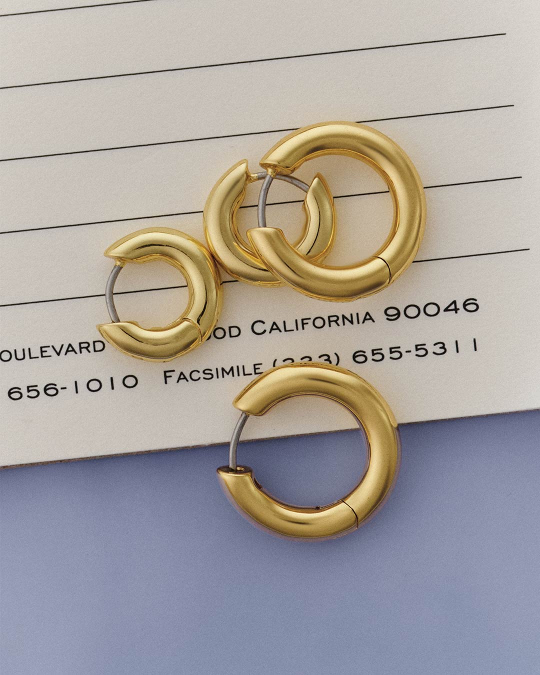 gold plated hoops and huggies