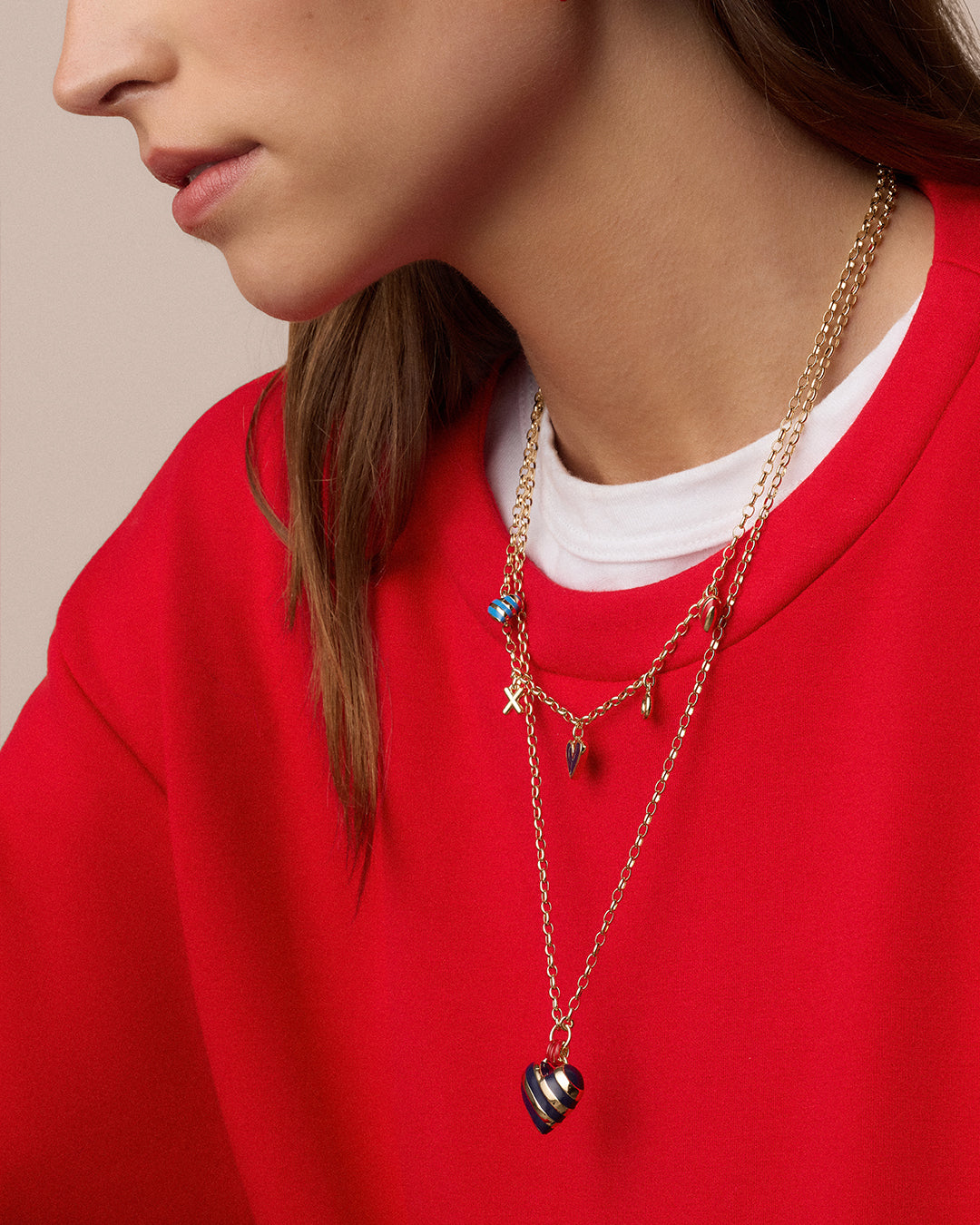 Campbell Heart Charm Necklace – gorjana
