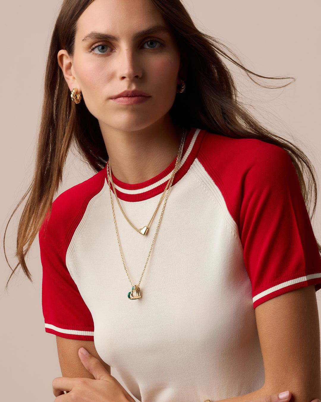 Lou Heart Carabiner Charm || option::18k Gold Plated 