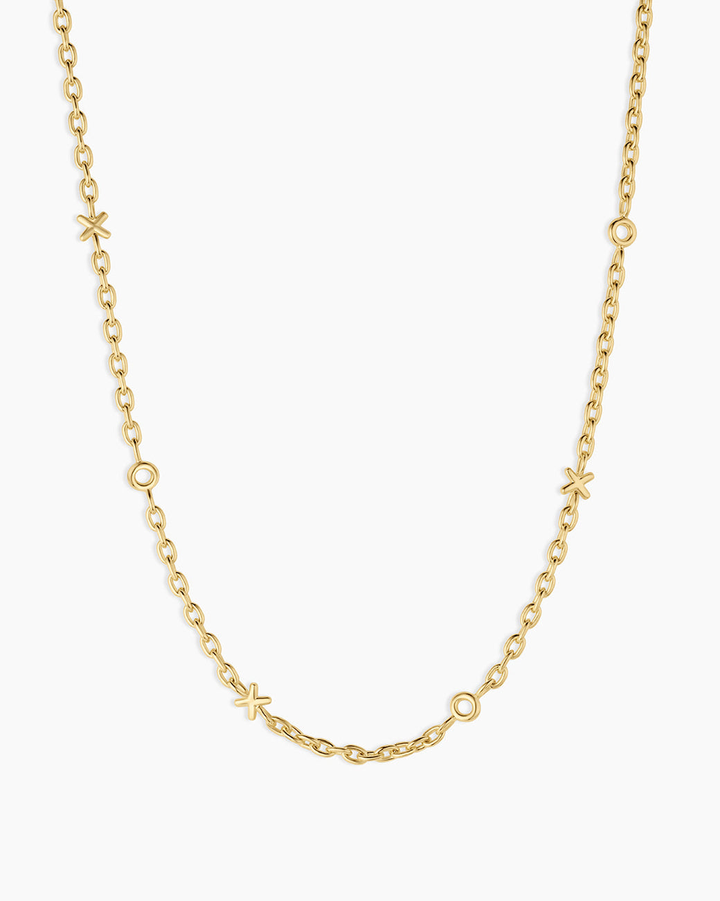 XOXO Necklace || option::18k Gold Plated 