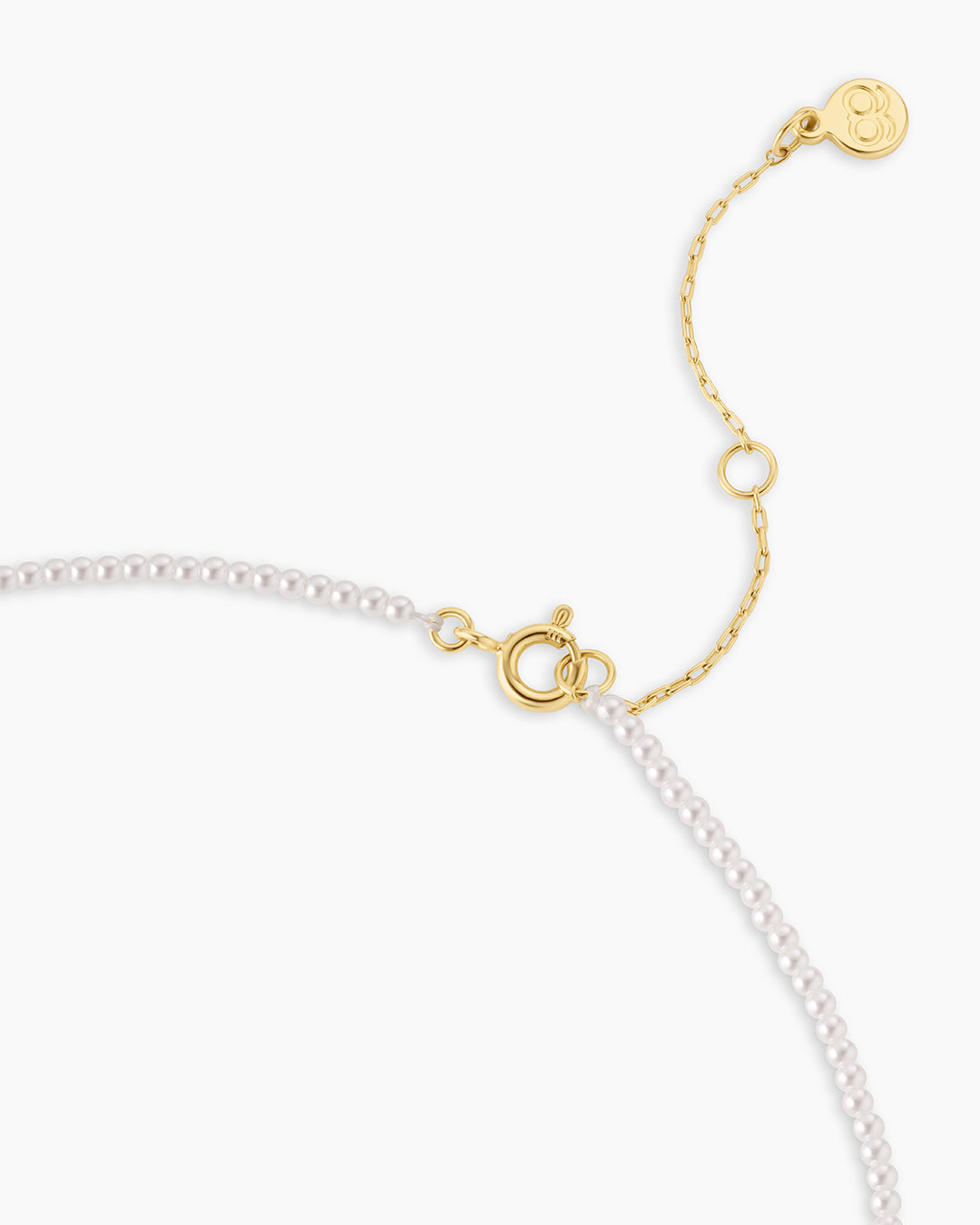 Amour Pearl Necklace || option::18k Gold Plated 