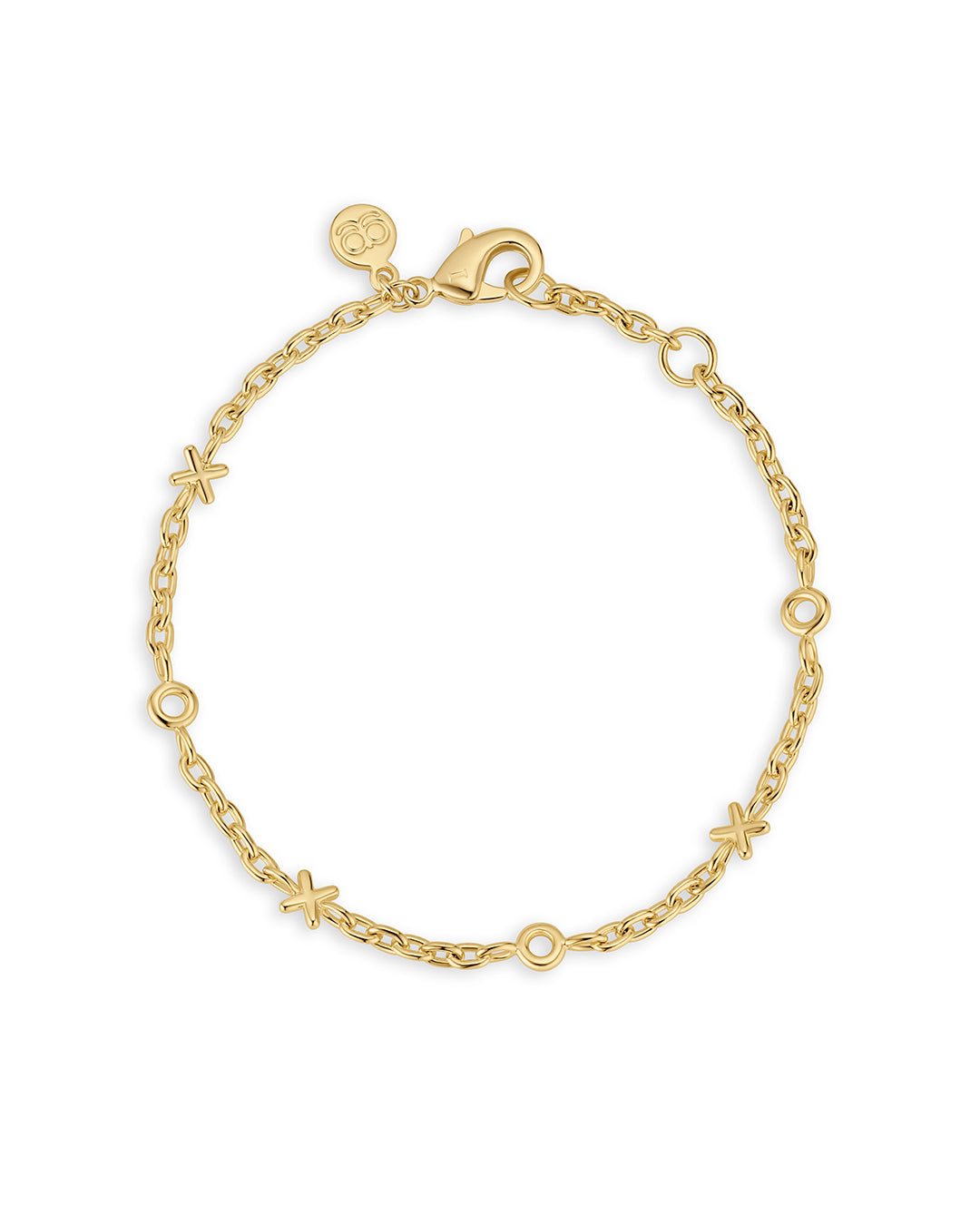 XOXO Bracelet || option::18k Gold Plated 