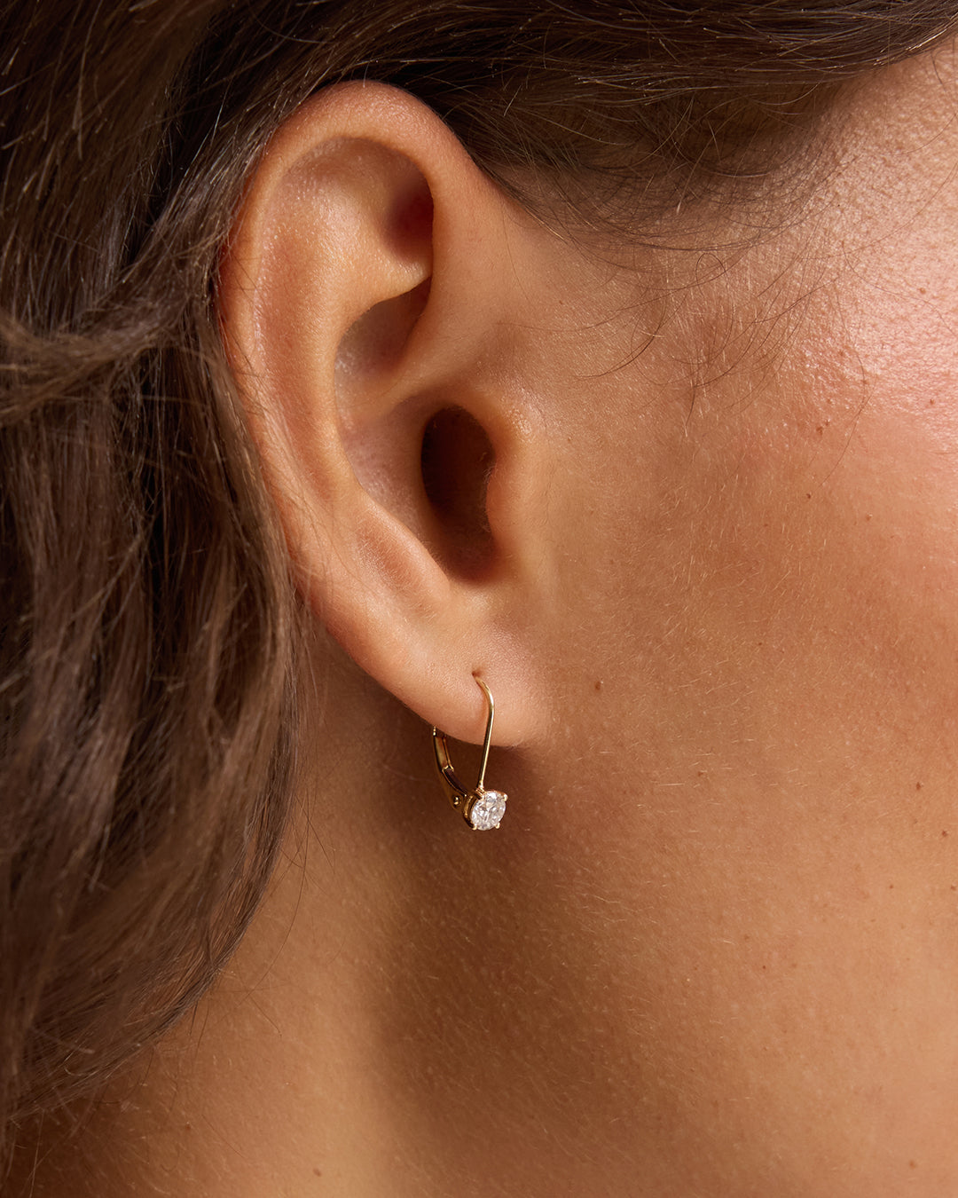 Lab Grown Diamond Mercer Drop Earrings || option::14K Solid Gold, .50ct