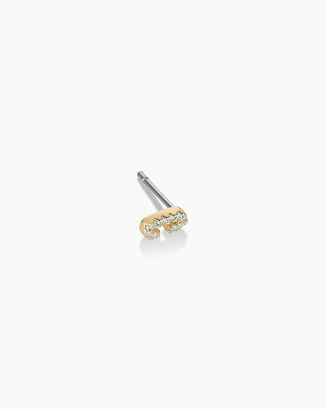 Wilder Shimmer Alphabet Single Stud || option::18K Gold Plated, C