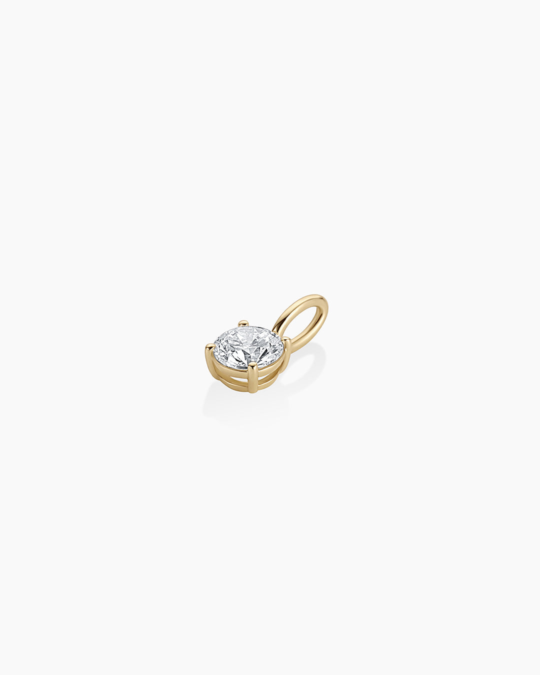 Lab Grown Diamond Mercer Charm  || option::14K Solid Gold, .50ct