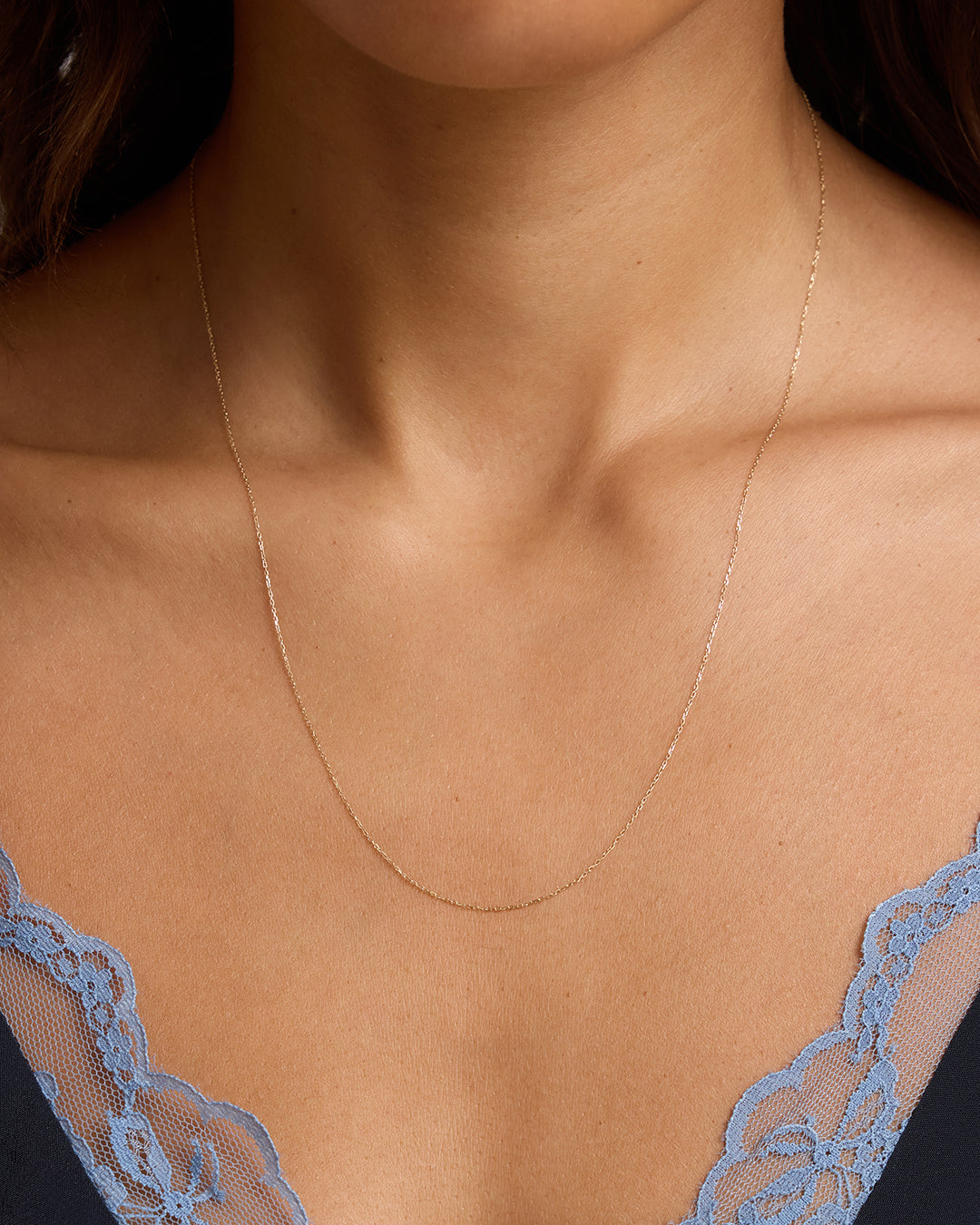 14K Gold Basic Chain || option::19-21 in., 14K Solid Gold