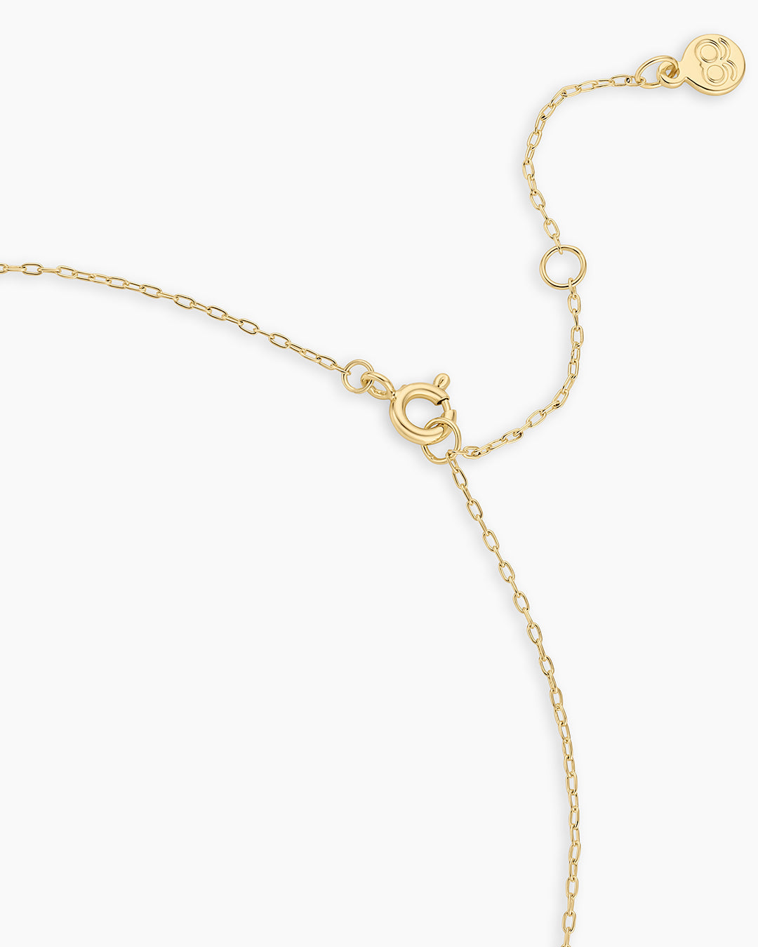 Petite Puff Birthstone Necklace || option::18K Gold Plated, Garnet - January