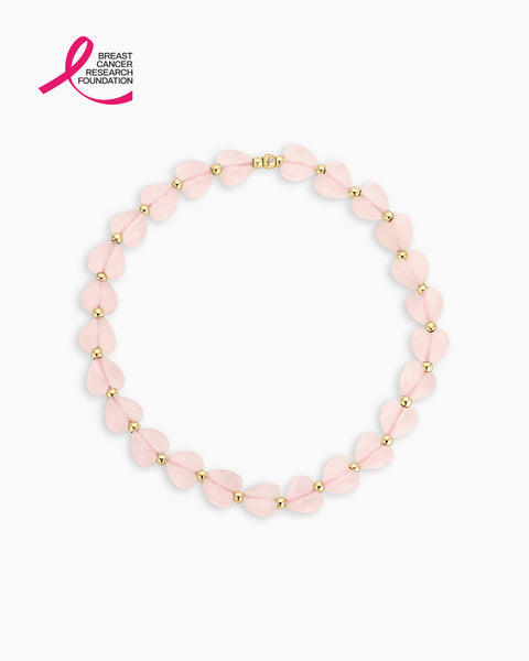 BCRF Rose Quartz Heart Bracelet – gorjana