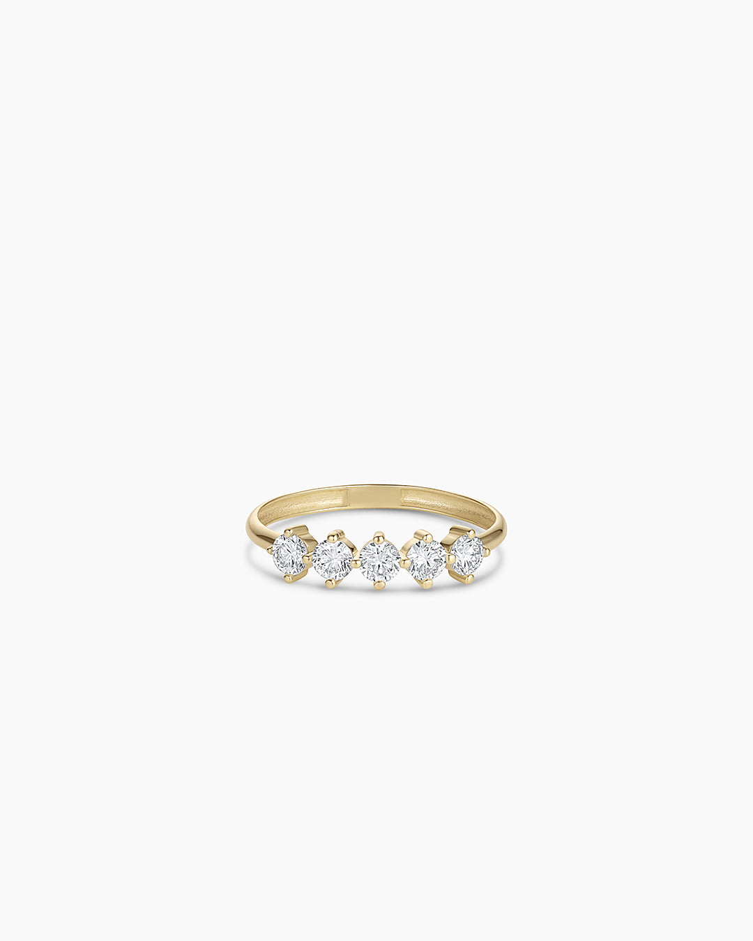 Lab Grown Diamond Mercer Row Ring || option::14K Solid Gold