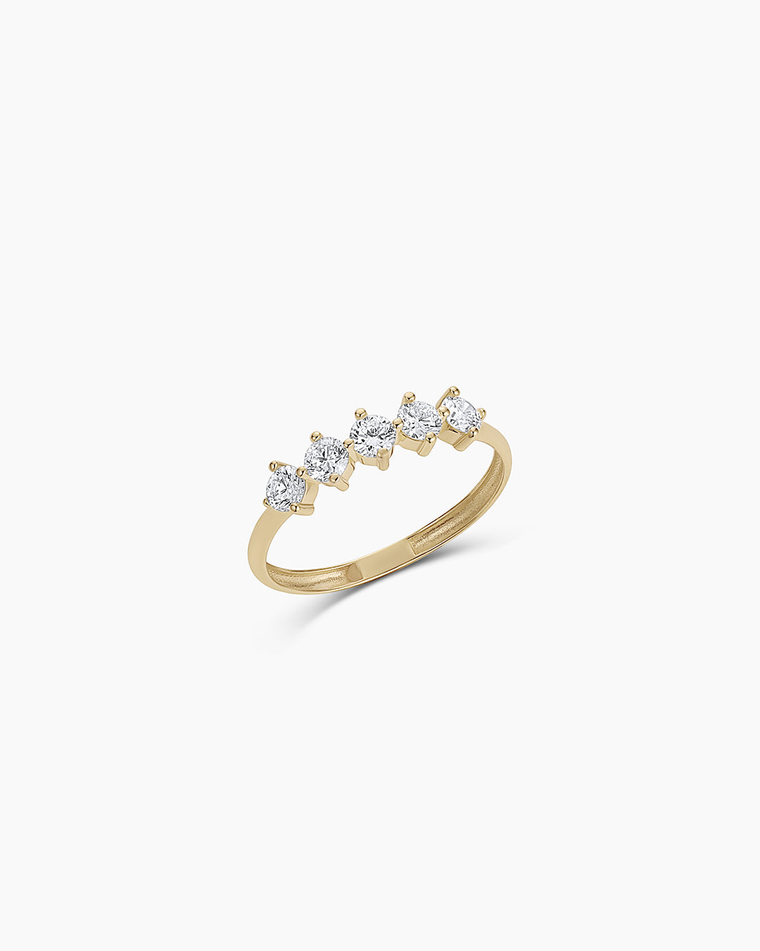 Lab Grown Diamond Mercer Row Ring || option::14K Solid Gold