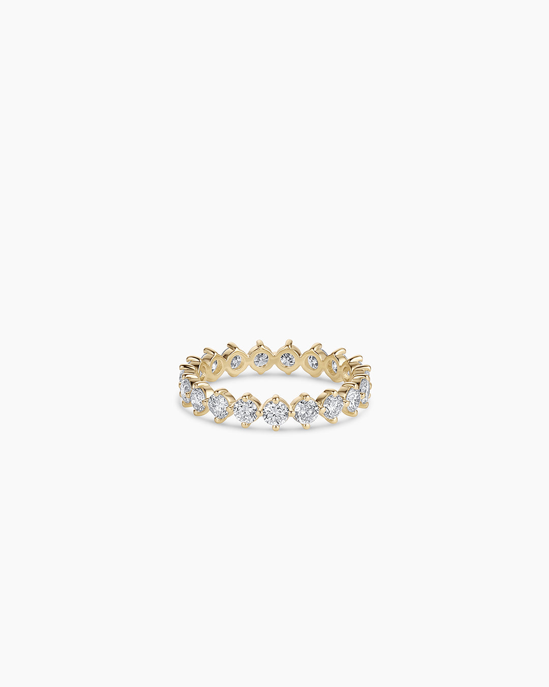 Lab Grown Diamond Mercer Eternity Ring 2.6mm || option::14K Solid Gold, 2.6mm