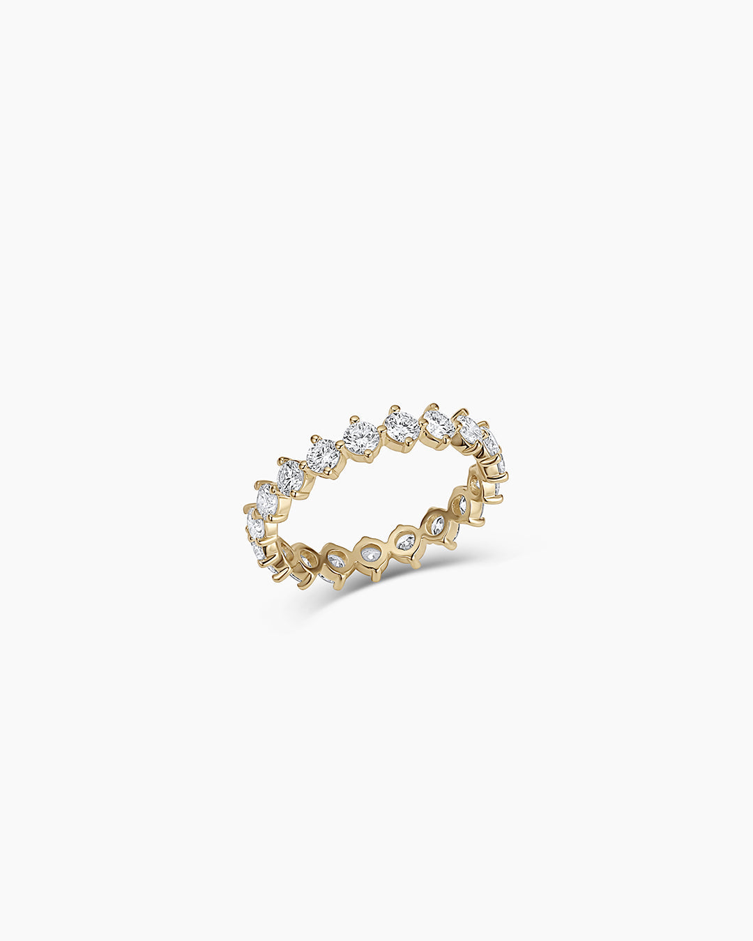 Lab Grown Diamond Mercer Eternity Ring 2.6mm || option::14K Solid Gold, 2.6mm