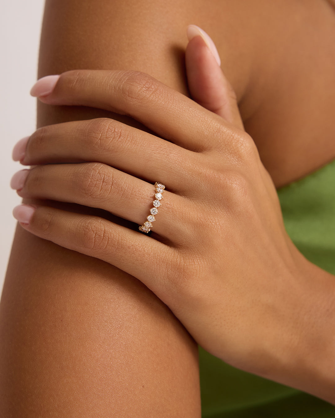 Lab Grown Diamond Mercer Eternity Ring 2.6mm || option::14K Solid Gold, 2.6mm