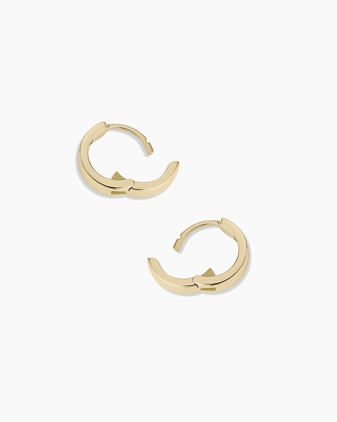 Diamond Love Rose Huggies || option::14k Solid Gold
