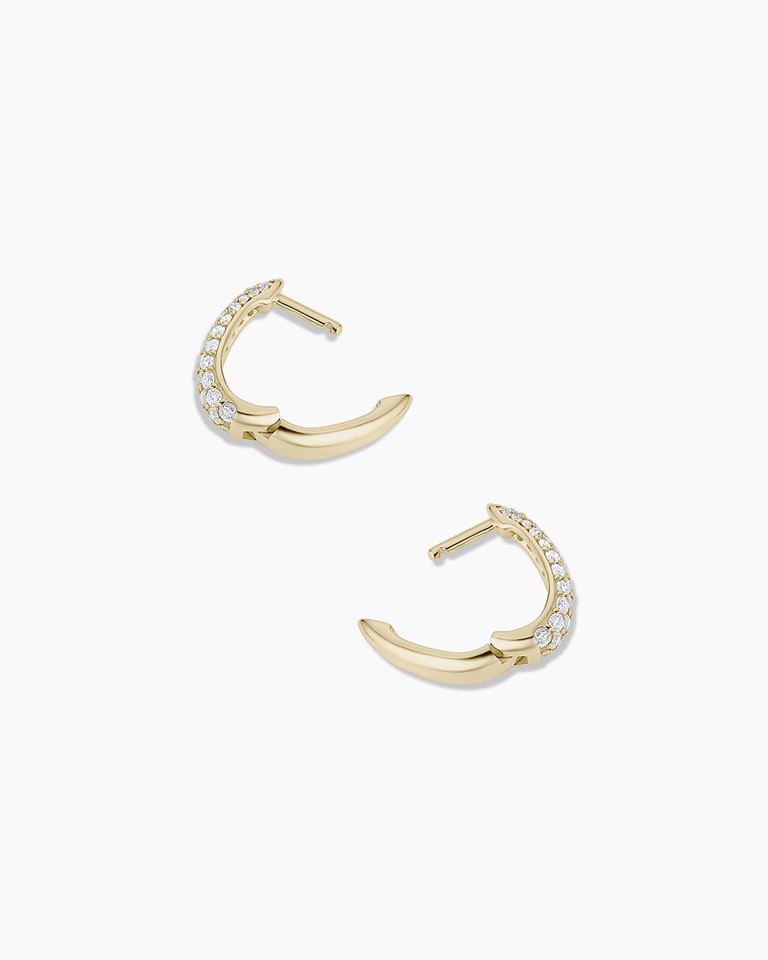 14K Diamond Banks Huggies – gorjana