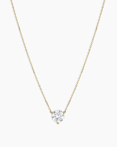 Lab Grown Diamond Solitaire Necklace