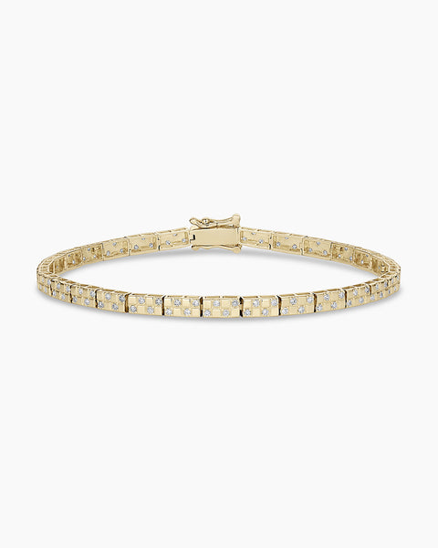 14K Diamond Checkered Tennis Bracelet – gorjana
