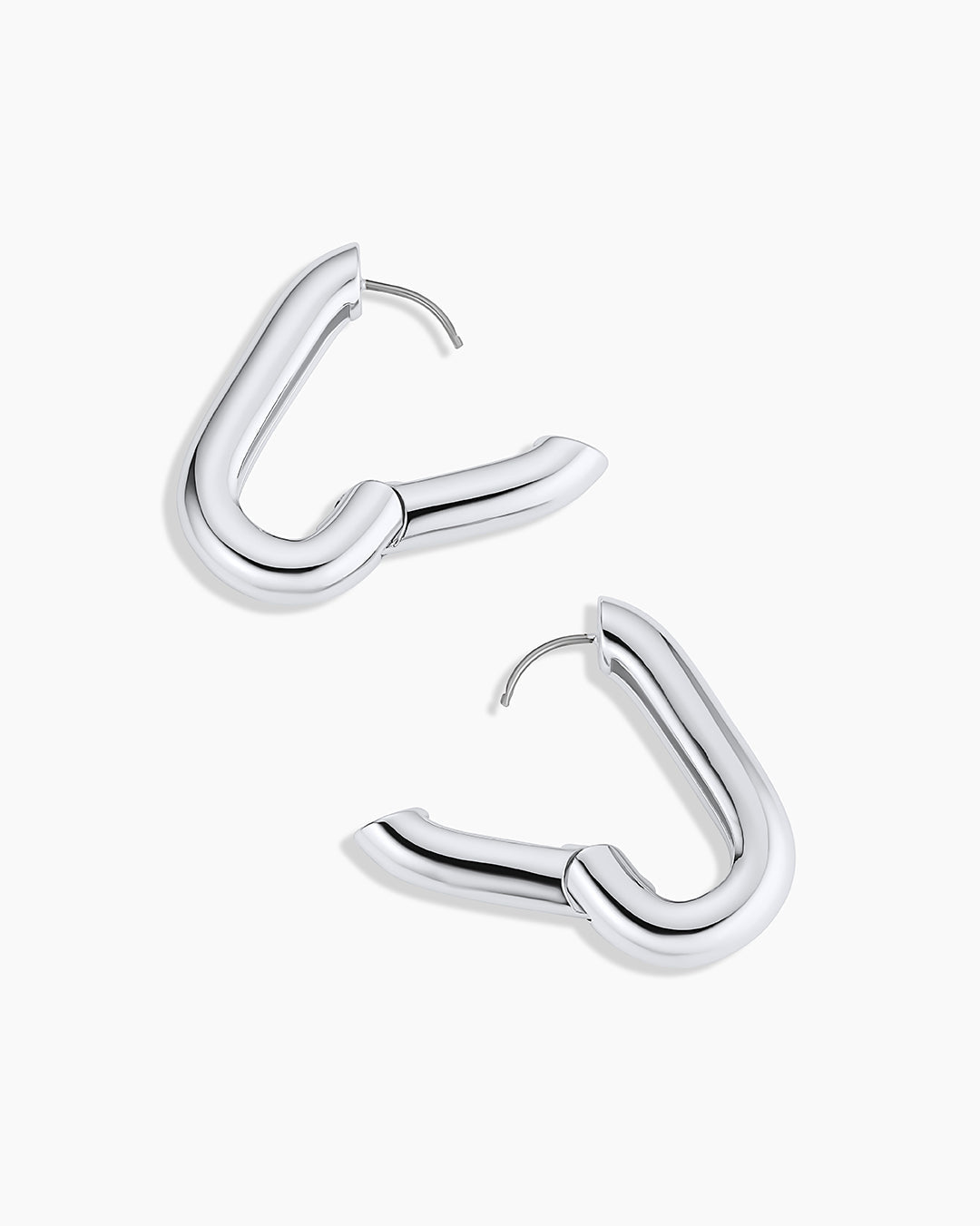 Zoey Statement Hoops || option::Silver Plated