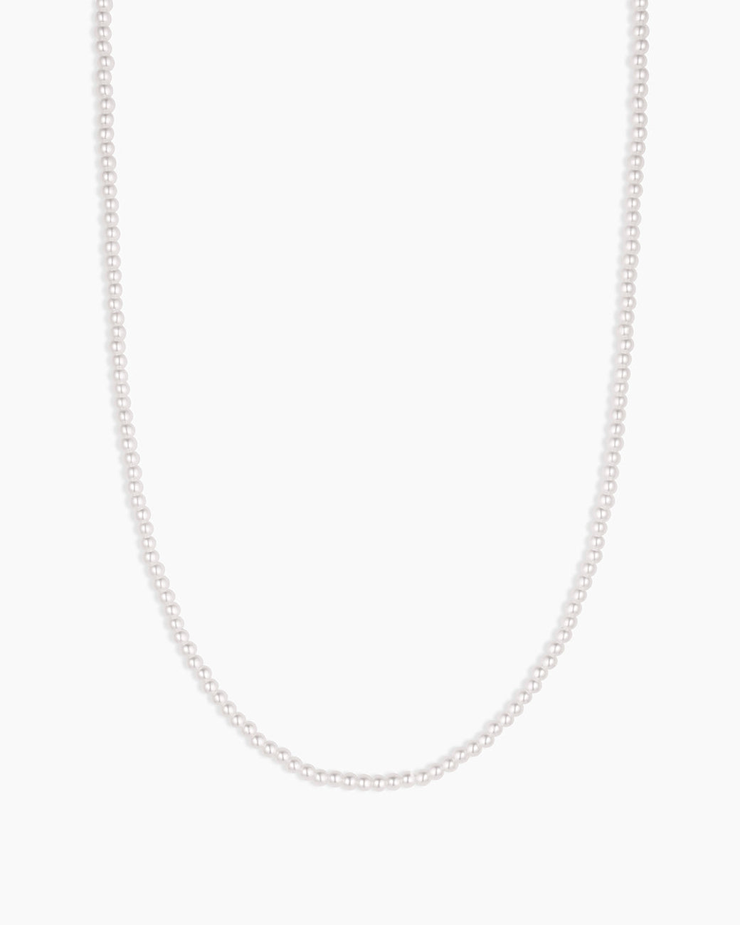 Finley Mini Pearl Necklace || option::18k Gold Plated