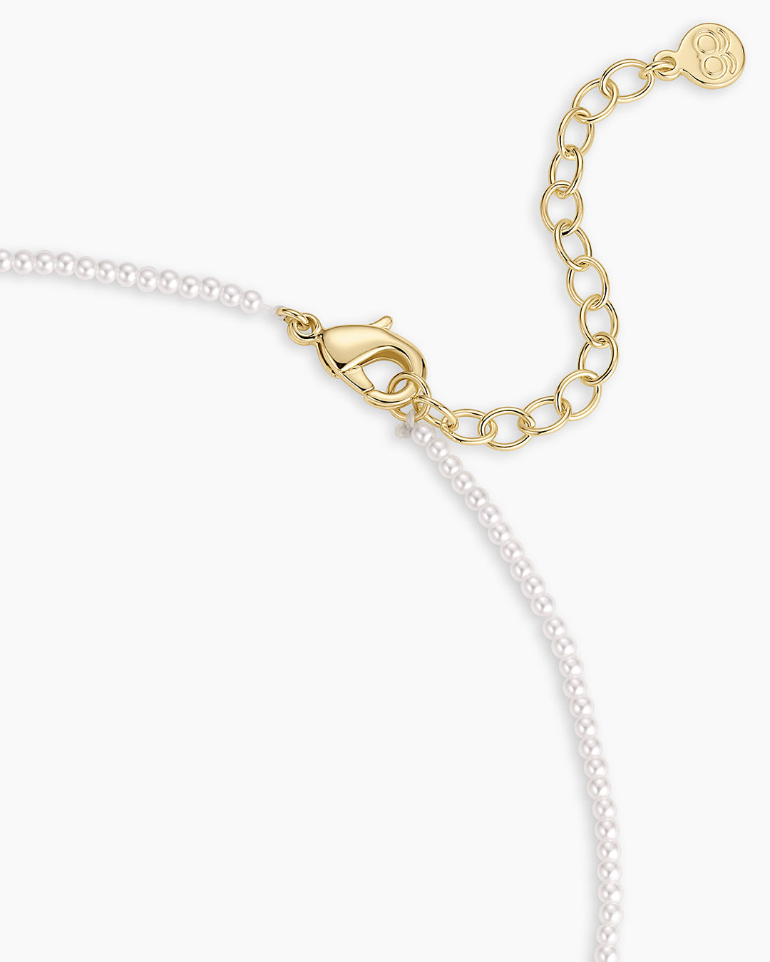 Finley Mini Pearl Necklace || option::18k Gold Plated