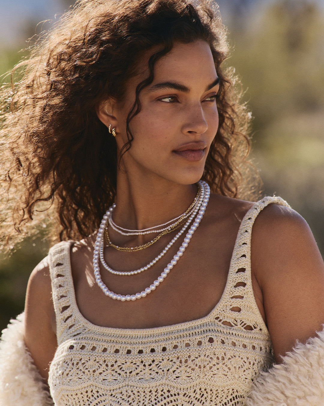 Finley Pearl Necklace || option::18k Gold Plated