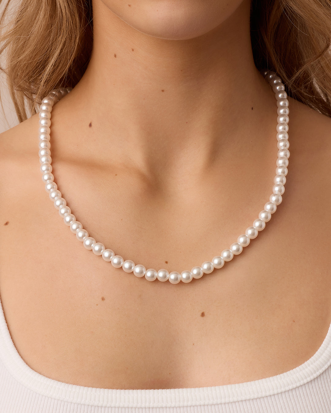 Finley Pearl Matinee Necklace || option::18k Gold Plated