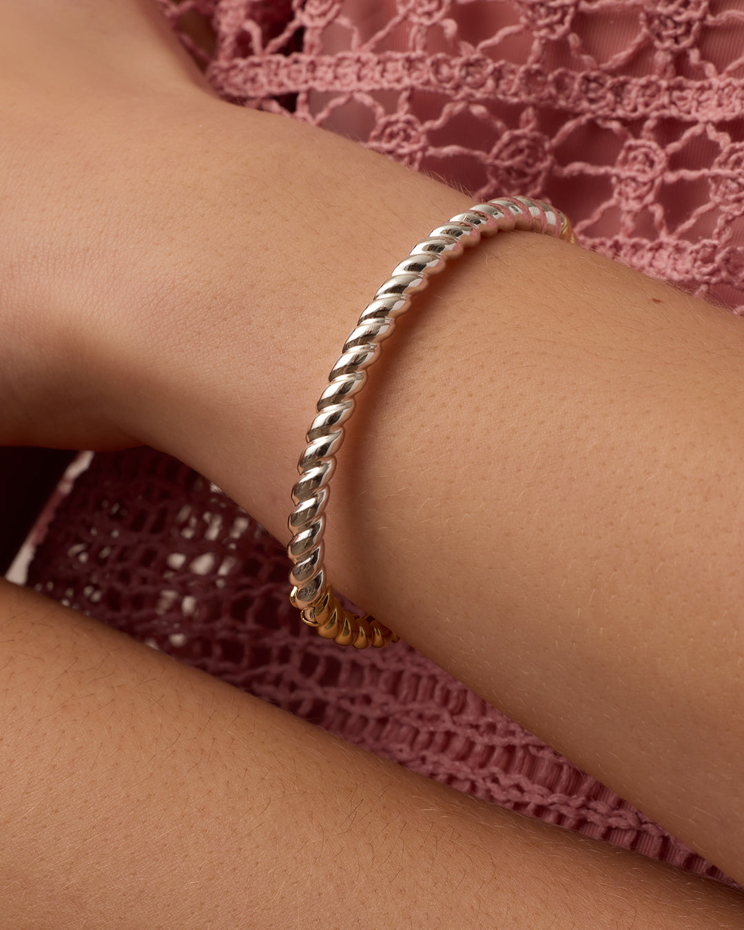 Crew Mixed Cuff || option::18k Gold & Silver Plated