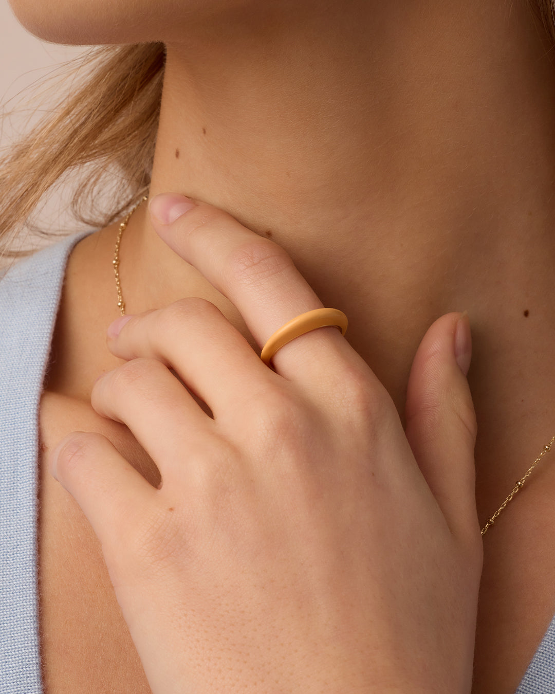Lou Stacking Ring || option::18k Gold Plated, Yellow