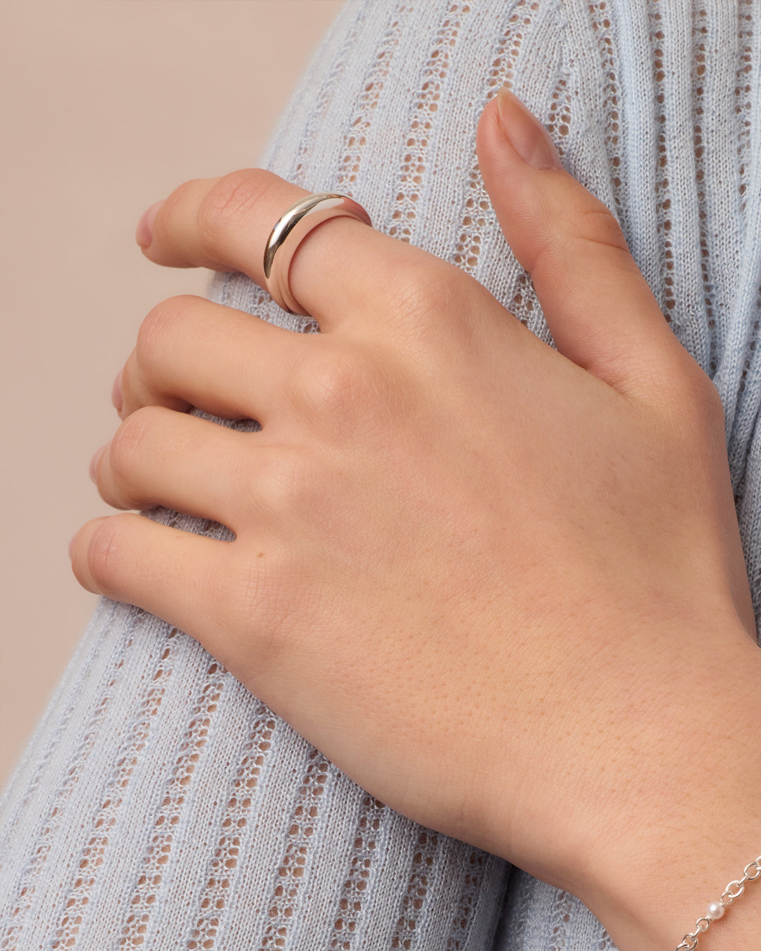 Lou Stacking Ring || option::Silver Plated