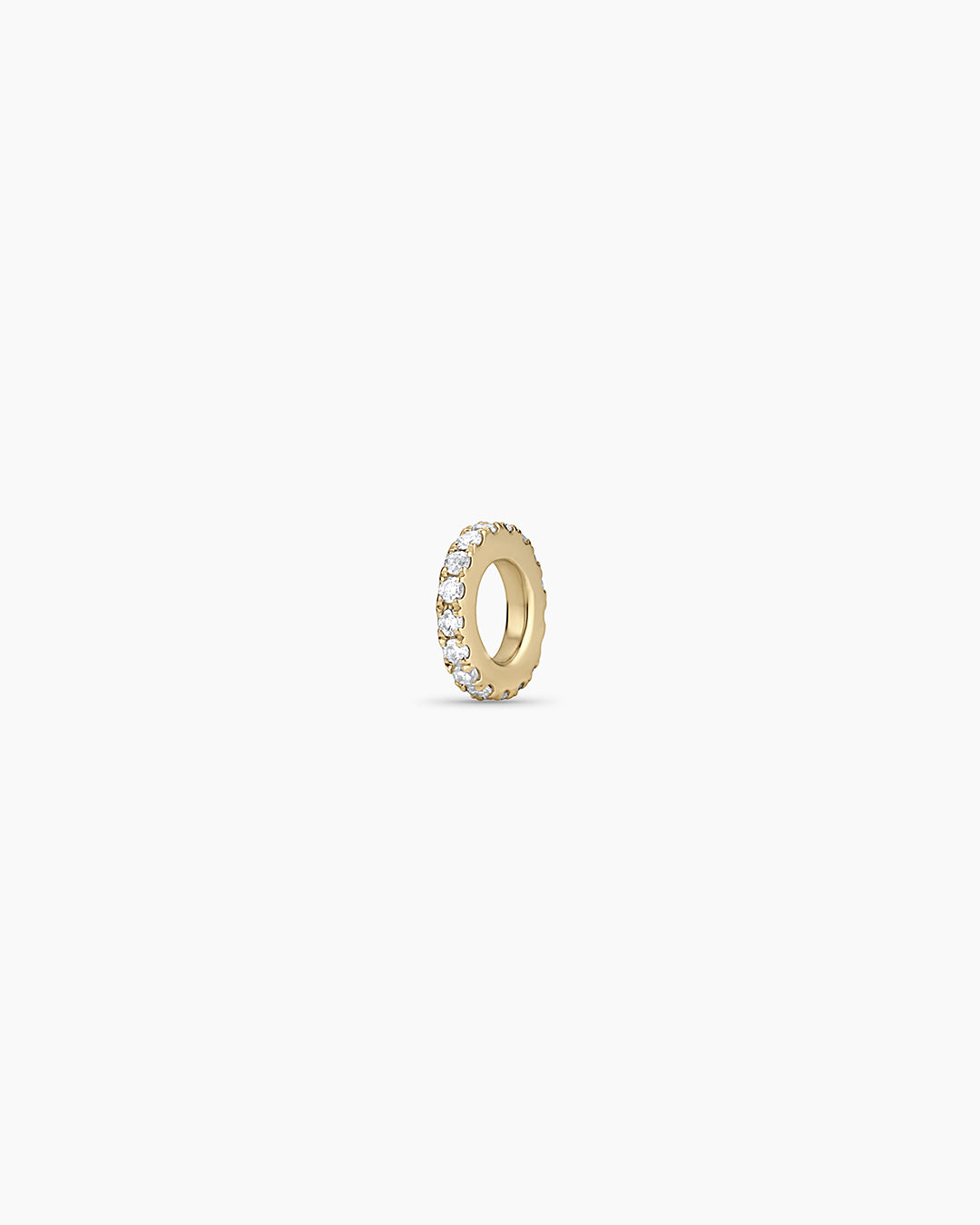 Diamond Pavé Halo Charm || option::14k Solid Gold