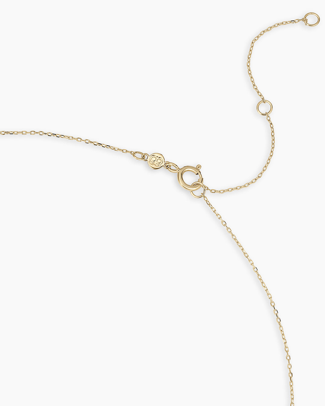 14K Gold Mama Halo Charm Necklace || option::14K Solid Gold